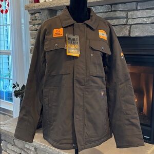 Ariat Rebar DuraCanvas Sherpa Lined,water repel,insulated,abrasion resist coat